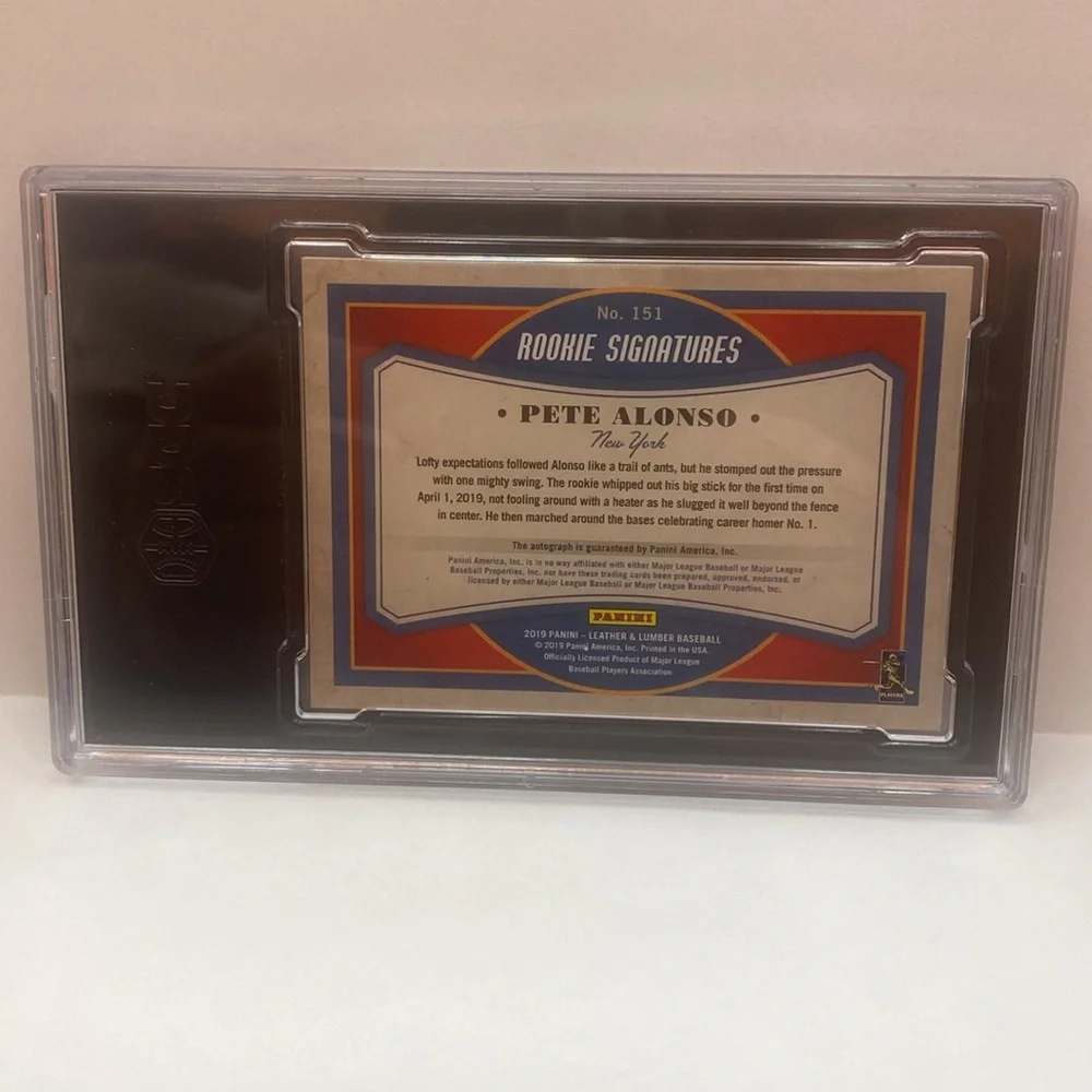2019 Panini Black Pete Alonso RC Leather Patch #151  064/125 (MISC14)
